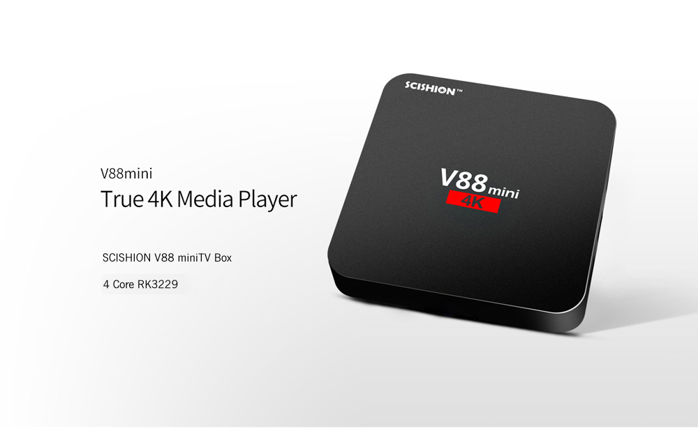 SCISHION V88 mini TV Box RK3229 4 Core Android 6.0 1GB + 8GB