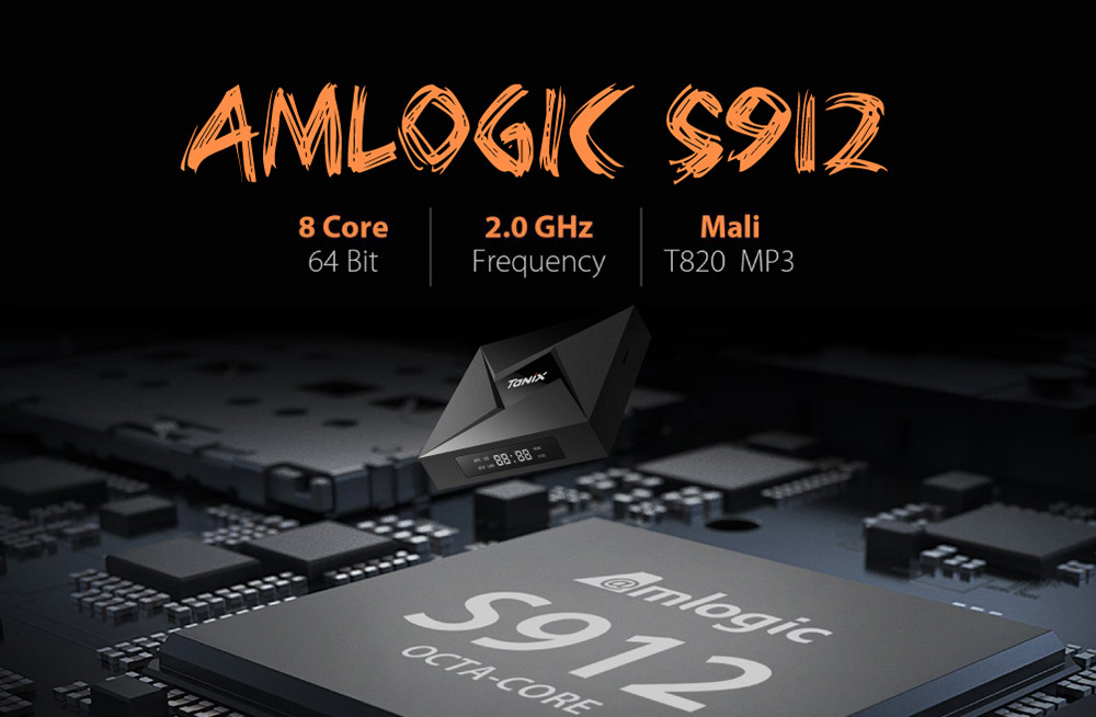 Tanix TX9 Pro TV Box Amlogic S912 Octa-core CPU Android 7.1 OS Bluetooth 4.1 1000M LAN
