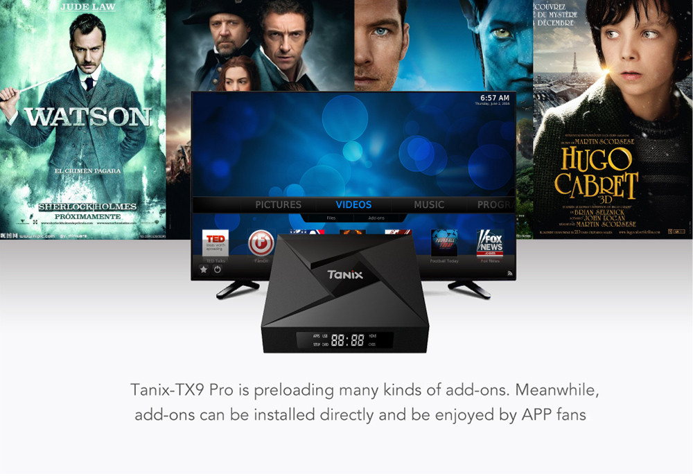 Tanix TX9 Pro TV Box Amlogic S912 Octa-core CPU Android 7.1 OS Bluetooth 4.1 1000M LAN