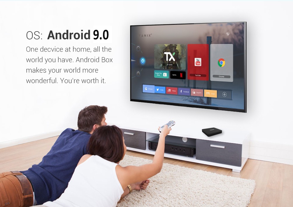 Tanix TX9S Smart 4K TV Box - Black EU Plug