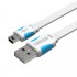 Flat USB2.0 A Male to Mini 5 Pin Male Cable