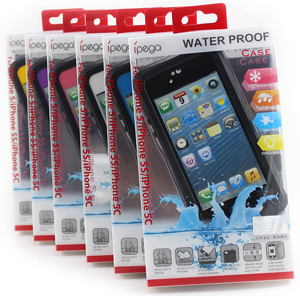Ipega PG-I5056 Portable Sleek Inclosed Waterproof Protective Plastic Case for iPhone 5 / 5C / 5S ( 1PC )