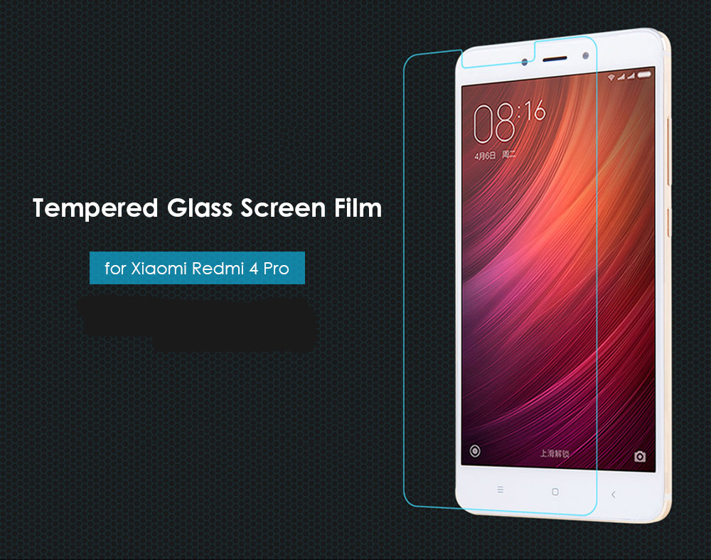 Luanke Tempered Glass Screen Film for Xiaomi Redmi 4 High Version Ultra-thin 0.3mm 2.5D 9H Explosion-proof Protector